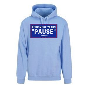 Four More Years Pause Joe Biden Funny Unisex Surf Hoodie