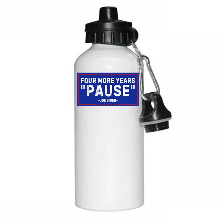 Four More Years Pause Joe Biden Funny Aluminum Water Bottle