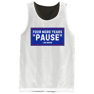 Four More Years Pause Joe Biden Funny Mesh Reversible Basketball Jersey Tank