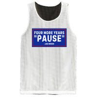 Four More Years Pause Joe Biden Funny Mesh Reversible Basketball Jersey Tank