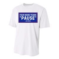 Four More Years Pause Joe Biden Funny Performance Sprint T-Shirt