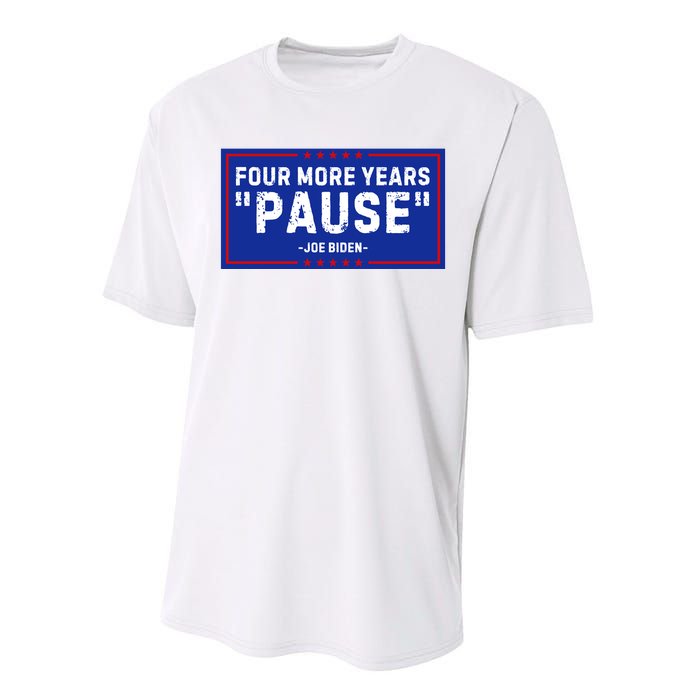 Four More Years Pause Joe Biden Funny Performance Sprint T-Shirt