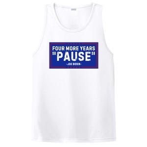 Four More Years Pause Joe Biden Funny PosiCharge Competitor Tank