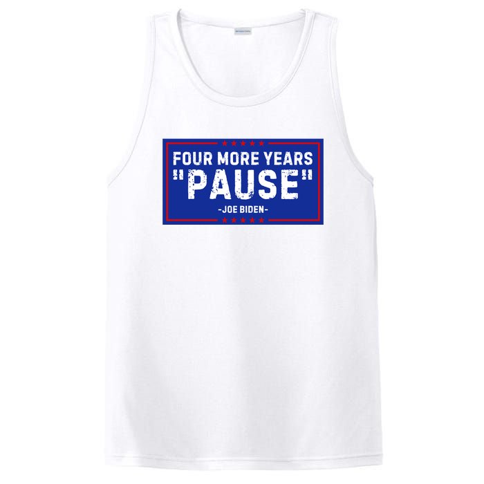 Four More Years Pause Joe Biden Funny PosiCharge Competitor Tank