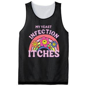 Funny My Yeast Infection Itches Mesh Reversible Basketball Jersey Tank