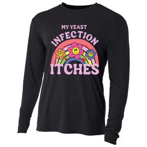 Funny My Yeast Infection Itches Cooling Performance Long Sleeve Crew