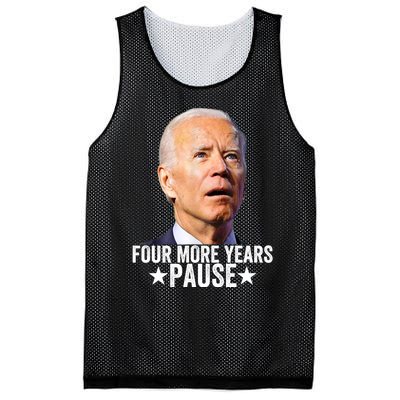 Four More Years Pause Joe Biden Mesh Reversible Basketball Jersey Tank