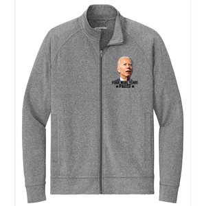 Four More Years Pause Joe Biden Stretch Full-Zip Cadet Jacket