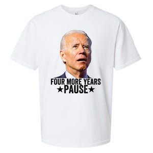 Four More Years Pause Joe Biden Sueded Cloud Jersey T-Shirt