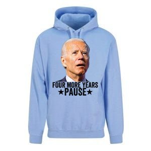 Four More Years Pause Joe Biden Unisex Surf Hoodie