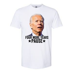 Four More Years Pause Joe Biden Softstyle CVC T-Shirt