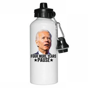 Four More Years Pause Joe Biden Aluminum Water Bottle