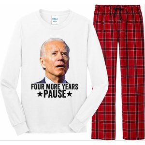 Four More Years Pause Joe Biden Long Sleeve Pajama Set