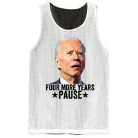 Four More Years Pause Joe Biden Mesh Reversible Basketball Jersey Tank