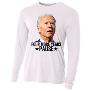 Four More Years Pause Joe Biden Cooling Performance Long Sleeve Crew