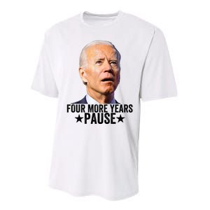 Four More Years Pause Joe Biden Performance Sprint T-Shirt