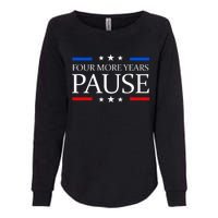 Four More Years Pause Joe Biden Funny Biden Quote Saying Womens California Wash Sweatshirt