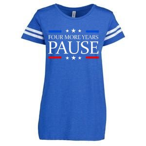 Four More Years Pause Joe Biden Funny Biden Quote Saying Enza Ladies Jersey Football T-Shirt