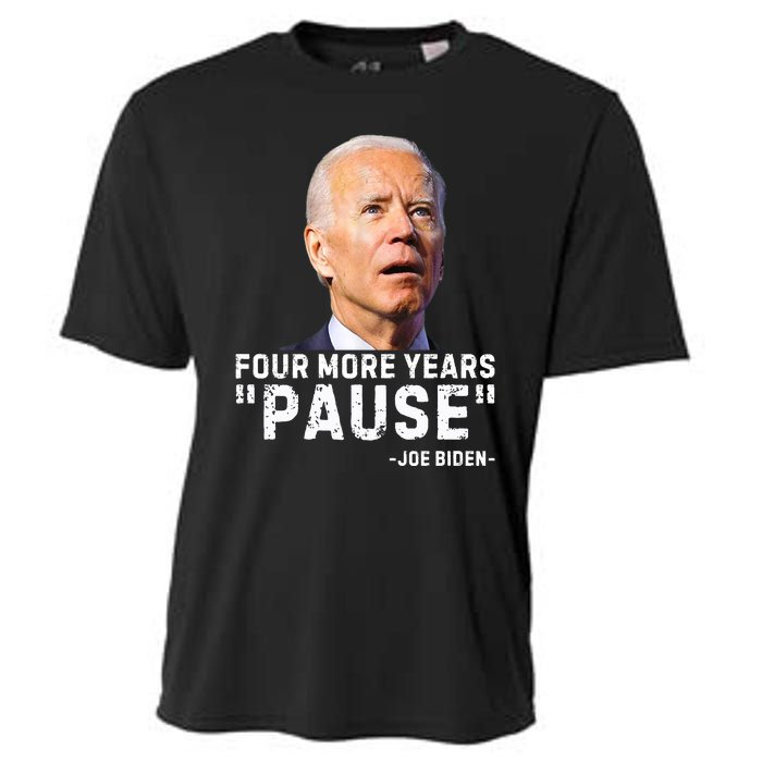 Four More Years Pause Joe Biden Funny Cooling Performance Crew T-Shirt