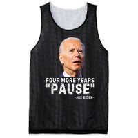 Four More Years Pause Joe Biden Funny Mesh Reversible Basketball Jersey Tank