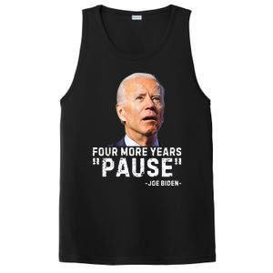 Four More Years Pause Joe Biden Funny PosiCharge Competitor Tank