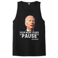 Four More Years Pause Joe Biden Funny PosiCharge Competitor Tank