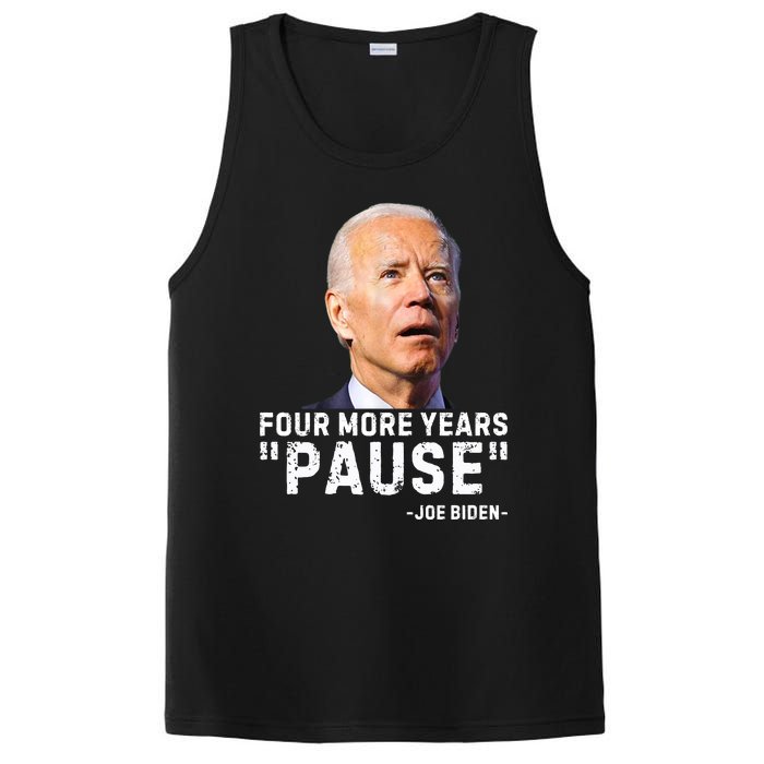 Four More Years Pause Joe Biden Funny PosiCharge Competitor Tank