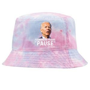 Four More Years Pause Joe Biden Funny Tie-Dyed Bucket Hat