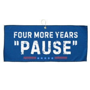 Four More Years Pause Large Microfiber Waffle Golf Towel