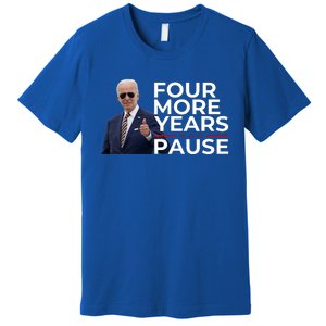 Four More Years Pause Joe Biden Premium T-Shirt