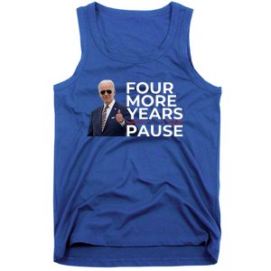 Four More Years Pause Joe Biden Tank Top