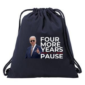 Four More Years Pause Joe Biden Drawstring Bag