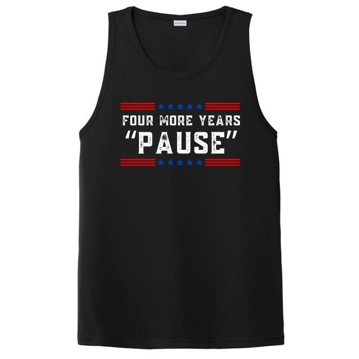 Four More Years Pause Humorous Quote PosiCharge Competitor Tank