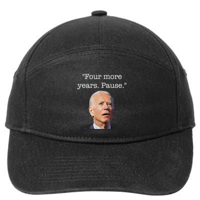 Four More Years Pause Biden 7-Panel Snapback Hat