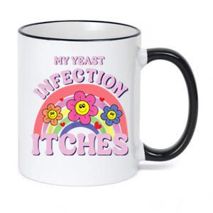 Funny My Yeast Infection Itches 11oz Black Color Changing Mug