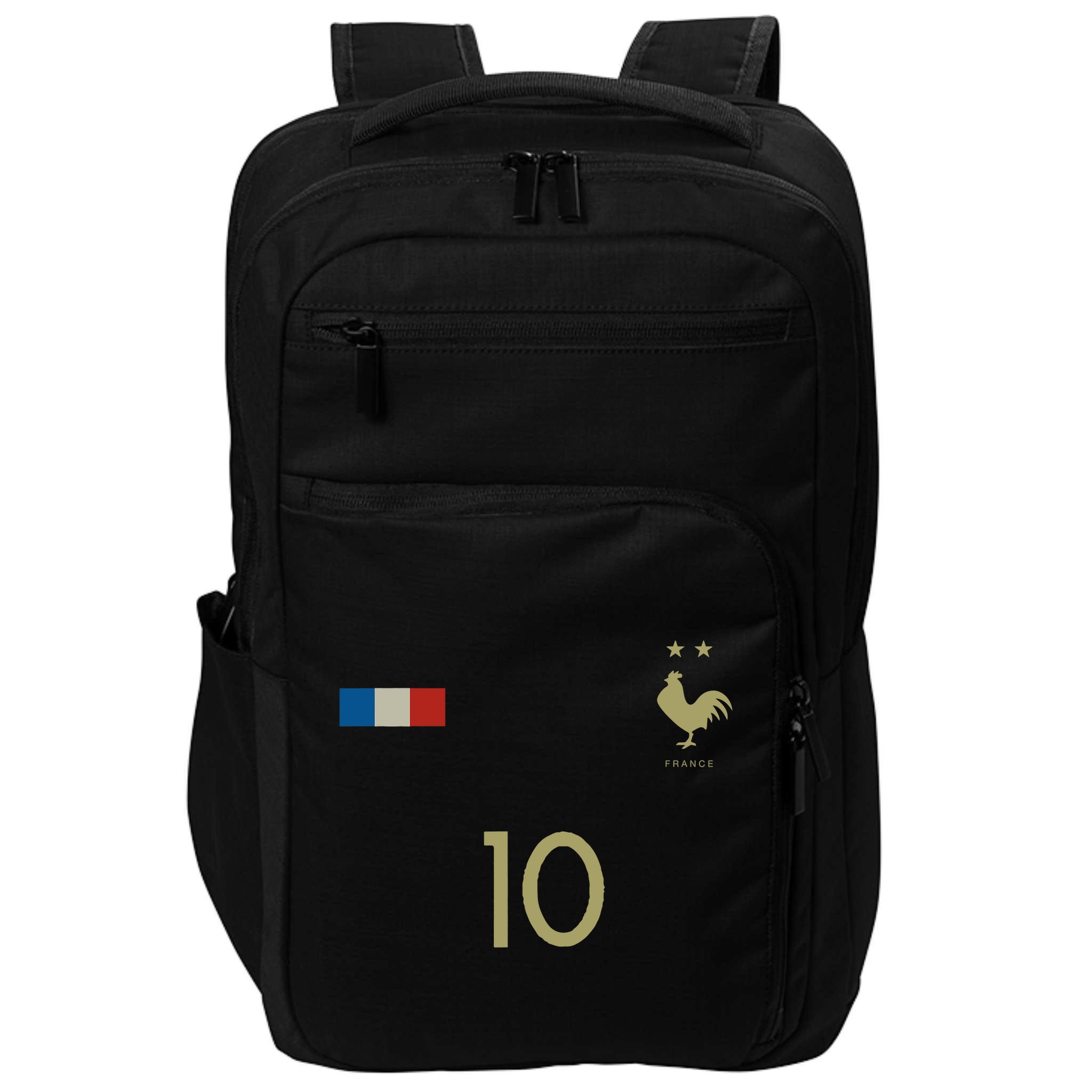 France Number 10 French Soccer Retro Football France Impact Tech Backpack