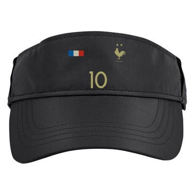 France Number 10 French Soccer Retro Football France Adult Drive Performance Visor