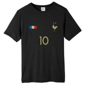 France Number 10 French Soccer Retro Football France Tall Fusion ChromaSoft Performance T-Shirt