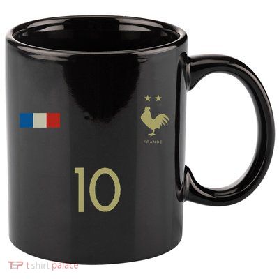 France Number 10 French Soccer Retro Football France 11oz C Handle Ceramic Mug