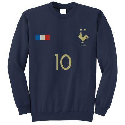France Number 10 French Soccer Retro Football France Sweatshirt