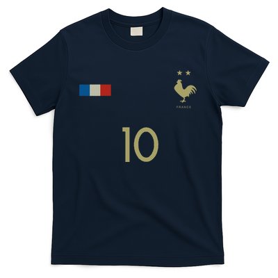 France Number 10 French Soccer Retro Football France T-Shirt