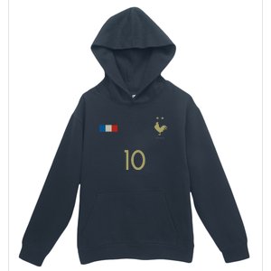 France Number 10 French Soccer Retro Football France Urban Pullover Hoodie