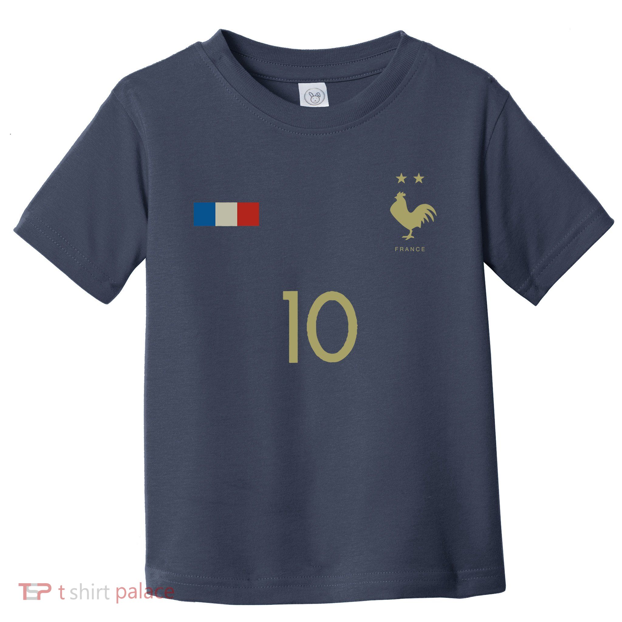 France Number 10 French Soccer Retro Football France Toddler T-Shirt