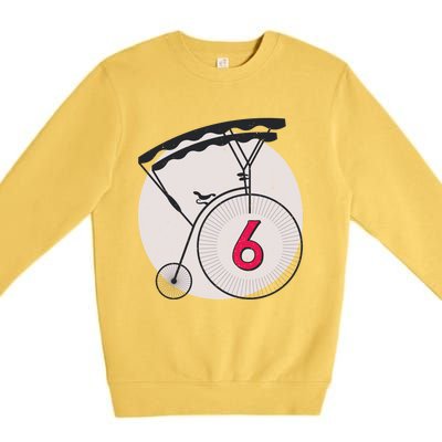 Farthing Number 6 Vintage Design Premium Crewneck Sweatshirt