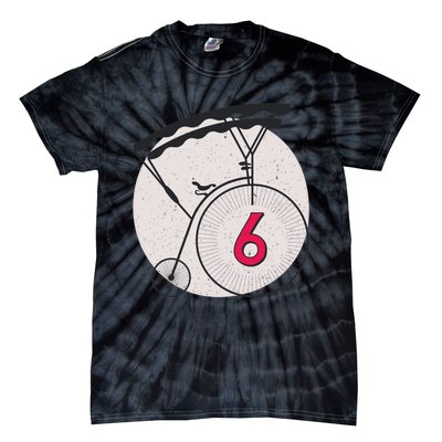 Farthing Number 6 Vintage Design Tie-Dye T-Shirt