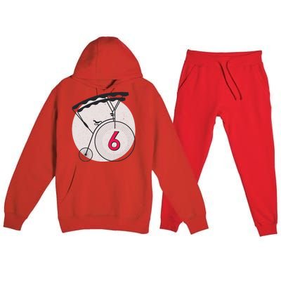 Farthing Number 6 Vintage Design Premium Hooded Sweatsuit Set