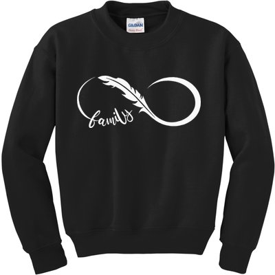 Family Native American Indigenous People Dreamcatcher Kids Sweatshirt