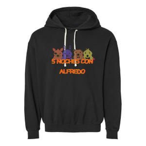 Five Nights At Freddy’S 5 Noches Con Alfredo Garment-Dyed Fleece Hoodie