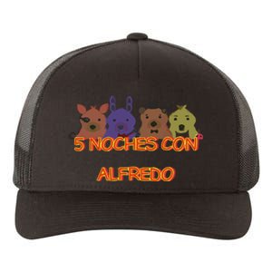 Five Nights At Freddy’S 5 Noches Con Alfredo Yupoong Adult 5-Panel Trucker Hat