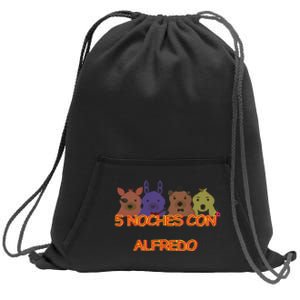 Five Nights At Freddy’S 5 Noches Con Alfredo Sweatshirt Cinch Pack Bag